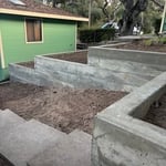 New concrete wall
