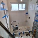 Walk in shower install