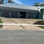 Colored stamped concrete