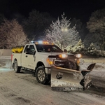 Snow plowing and salting