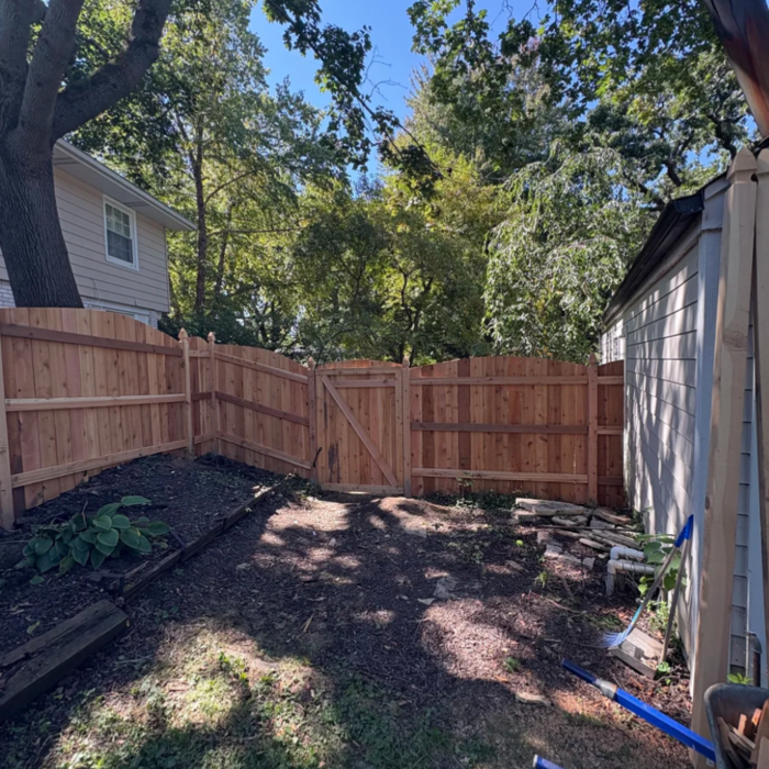 Cedar Fence Install