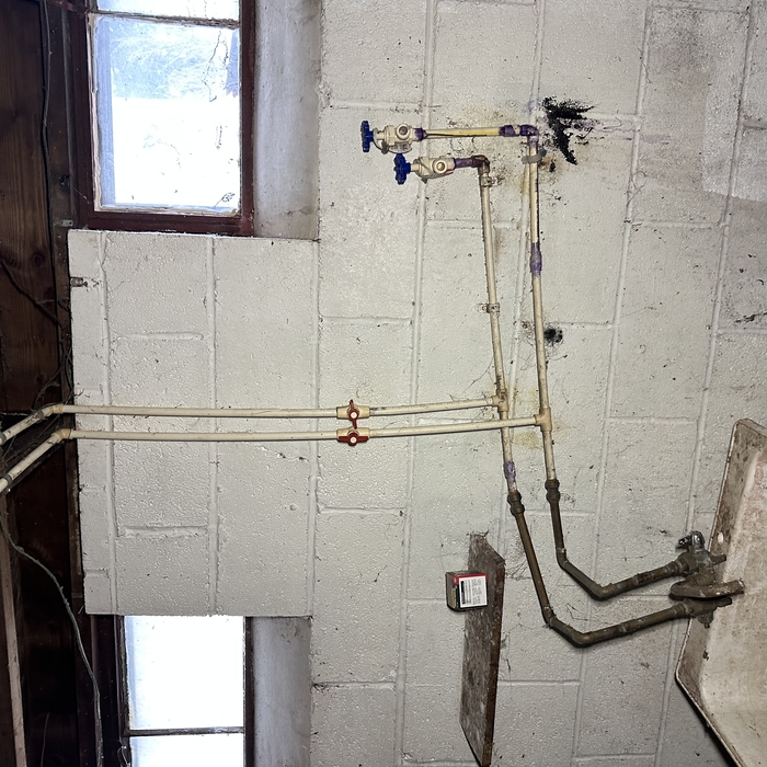 Water line repipe