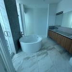 Marble bathroom install