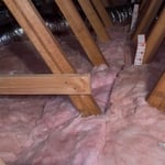 Attic insulation-batts