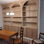 Custom built in bookcase