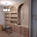Custom built in bookcase