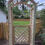 Custom Wood Fence Gate