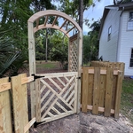 Custom Wood Fence Gate