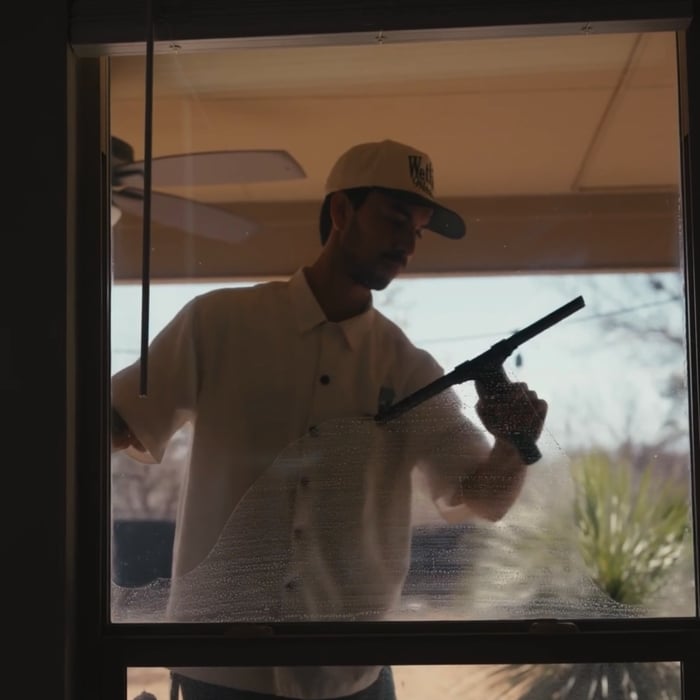 Interior window cleaning