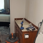 This is the old style of the bathroom being stripp