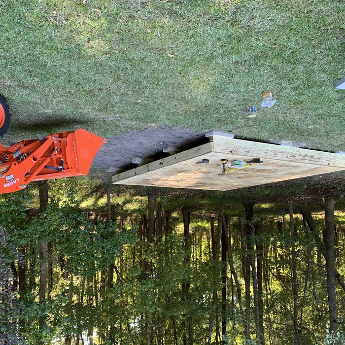 Foundation Build for Shed