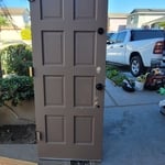 refinish entry door
