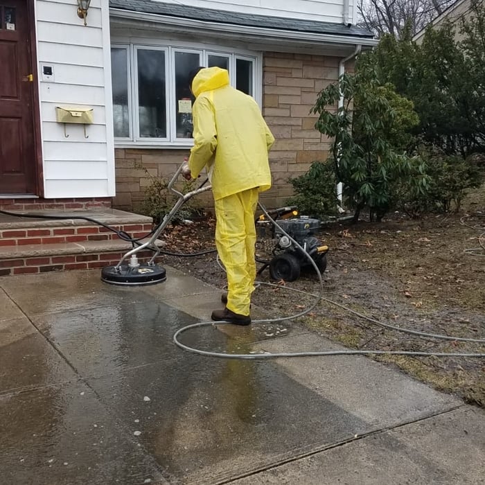 Pressure washing
