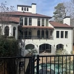 Exterior brick painting