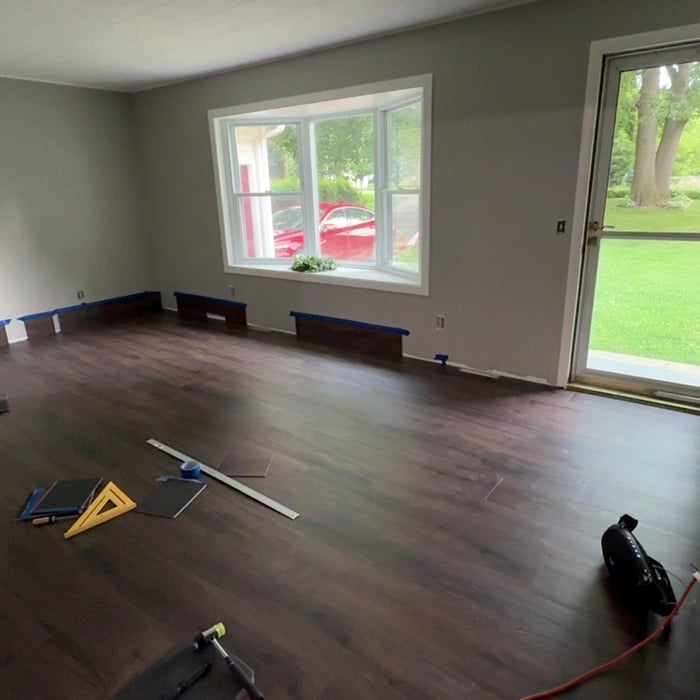 Home flooring install