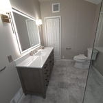Vaulted ceiling bathroom
