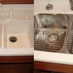 Swap from solid surface to stainless steel