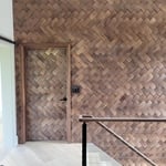 Walnut handrail
