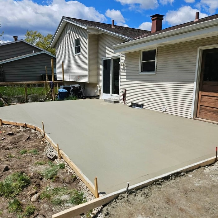 Concrete patio
