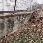 concrete retaining wall