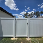 4' White Vinyl Gate