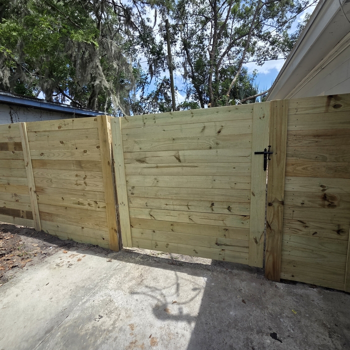 Wood Horizontal Fence