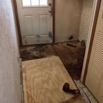 New floor installation