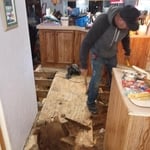 New floor installation