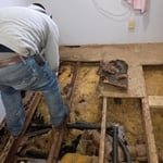 New floor installation