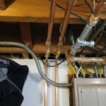 Installed water softner