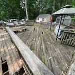 Deck painted