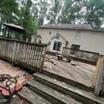 Deck painted