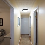 Hallway Transformation with Tubular Skylights