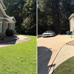 Driveway pressure wash