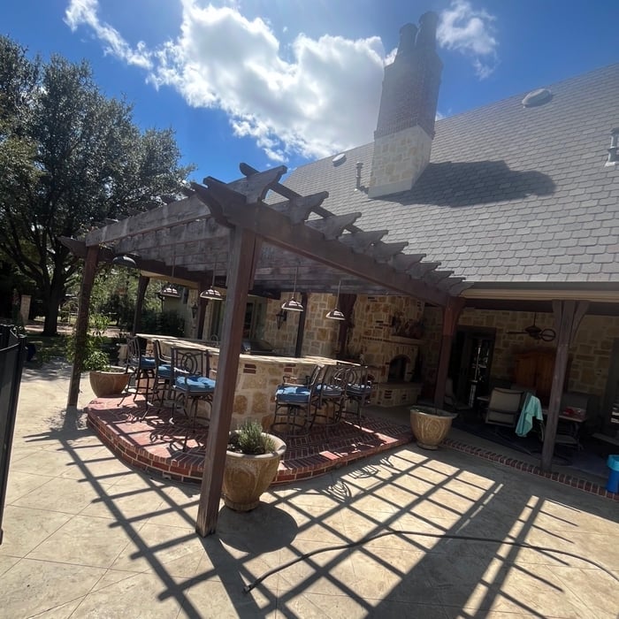 Custom pergola