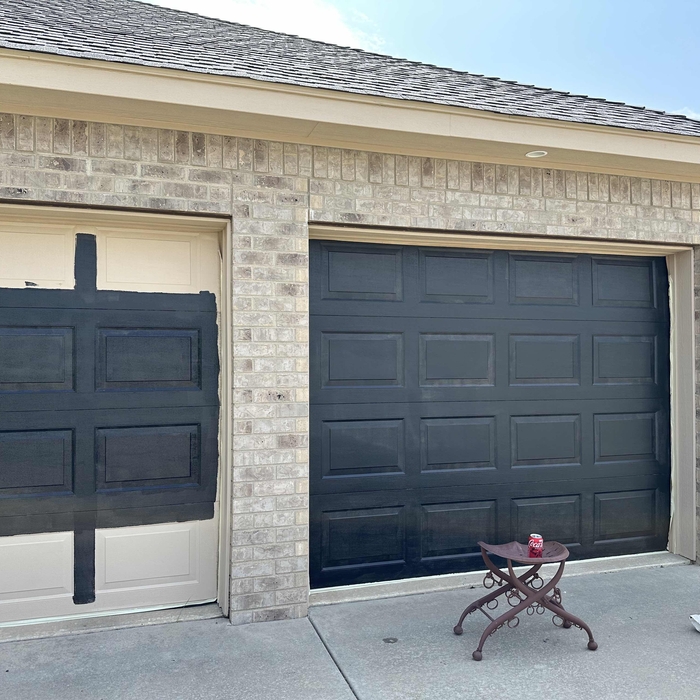 Garage door painting