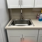 Sink and new faucet