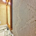 Textured Vinyl Bathroom