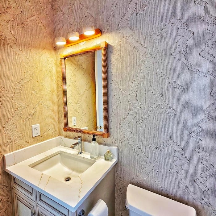 Textured Vinyl Bathroom