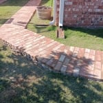 Brick walkway