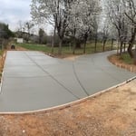 Farmhouse driveway