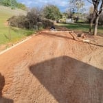Farmhouse driveway