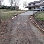 Farmhouse driveway