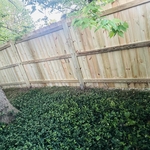 Wood fence
