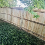 Wood fence