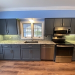 Vinyl Installation and Tile Backsplash, Akron