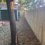 Wood fence
