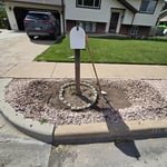 Brick mailbox