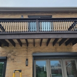 Balcony rebuilt