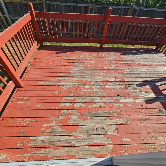 Deck repainting